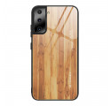 Hülle Samsung Galaxy S21 5G Panzerglas Holz Design