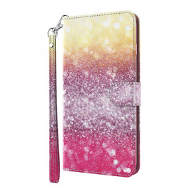 Hülle Samsung Galaxy S21 Ultra 5G Gradient Glitter Magenta