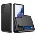 Samsung Galaxy S21 5G Hülle Kartenhalter mit Reißverschluss