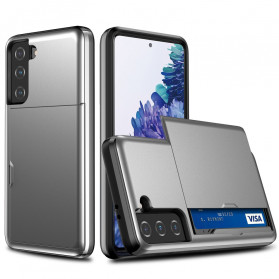 Samsung Galaxy S21 5G Hülle Kartenhalter mit Reißverschluss