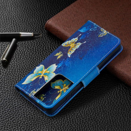 Hülle Samsung Galaxy S21 Ultra 5G Schmetterlinge Könige