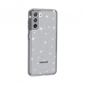 Samsung Galaxy S21 5G Cover Transparent Glitter