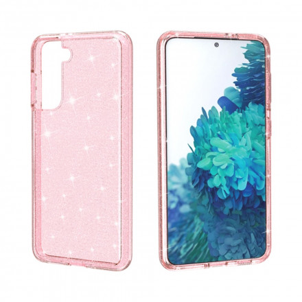 Samsung Galaxy S21 5G Hülle Transparent Glitter