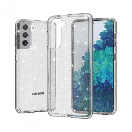 Samsung Galaxy S21 5G Cover Transparent Glitter