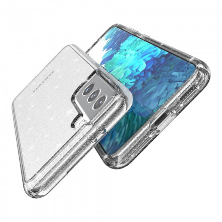 Samsung Galaxy S21 5G Cover Transparent Glitter