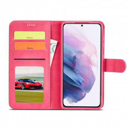 Hülle Samsung Galaxy S21 5G LC.IMEEKE Lederoptik