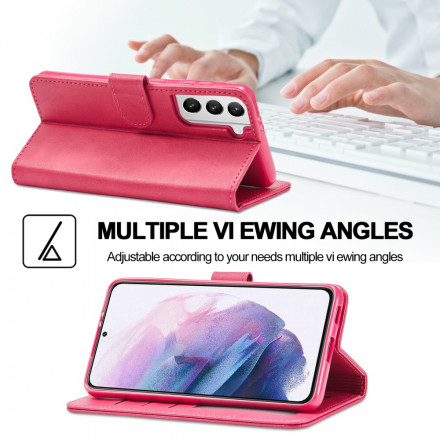 Hülle Samsung Galaxy S21 5G LC.IMEEKE Lederoptik