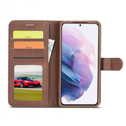 Hülle Samsung Galaxy S21 5G LC.IMEEKE Lederoptik