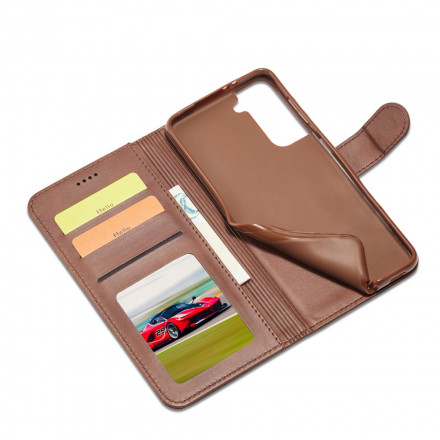 Hülle Samsung Galaxy S21 5G LC.IMEEKE Lederoptik