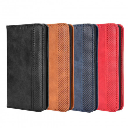 Flip Cover Samsung Galaxy A72 5G Vintage Stylished Leather Effect