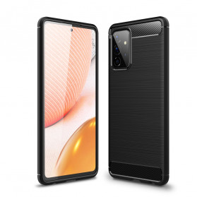 Samsung Galaxy A72 Kohlefaser Cover Gebürstet
