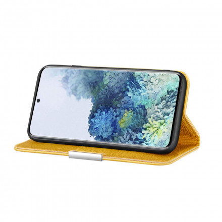 Flip Cover Samsung Galaxy S21 Plus 5G Kunstleder Litchi Ultra Chic