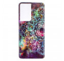 Samsung Galaxy S21 Ultra 5G Serie Floralies Fluoreszierendes Cover