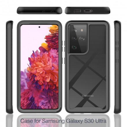 Samsung Galaxy S21 Ultra 5G Hybrid Cover Abgeschrägte Kanten