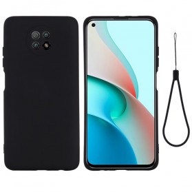 Xiaomi Redmi Note 9 5G / Note 9T 5G Silikonhülle Flüssigkeit und Lanyard