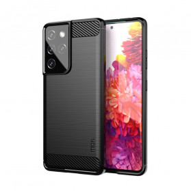 Samsung Galaxy S21 Ultra 5G Kohlefaser Cover Gebürstet MOFI
