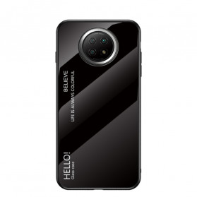 Xiaomi Redmi Note 9 5G / Note 9T 5G Panzerglas Cover Hello