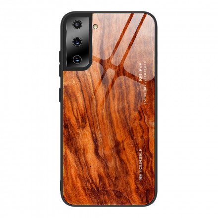 Samsung Galaxy S21 Ultra 5G Panzerglas Cover Holz Design