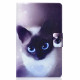 Hülle Samsung Galaxy Tab A7 (2020) Katze Blaue Augen