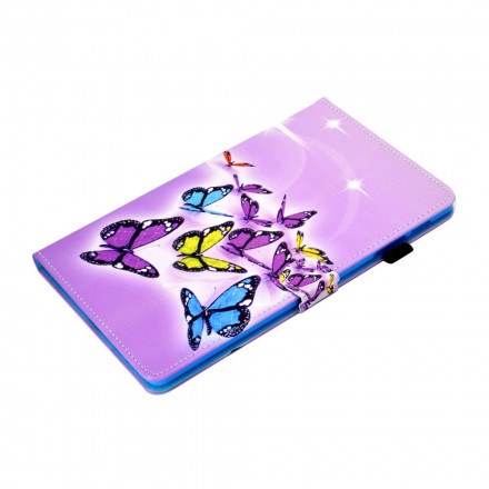 Hülle Samsung Galaxy Tab A7 (2020) Gemalte Schmetterlinge
