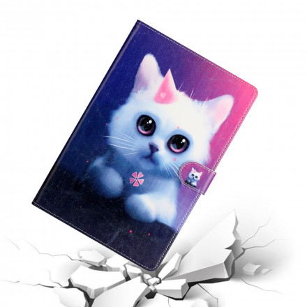 Samsung Galaxy Tab A7 (2020) Hülle Kätzchen Weiß