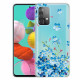 Samsung Galaxy A52 5G Cover Blaue Blumen