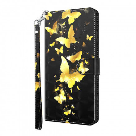Samsung Galaxy A32 5G Hülle Gelbe Schmetterlinge