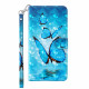 Hülle Samsung Galaxy A32 5G Light Spot Blaue Schmetterlinge Volants