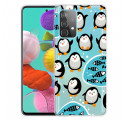 Samsung Galaxy A32 5G Pinguine und Fische Cover