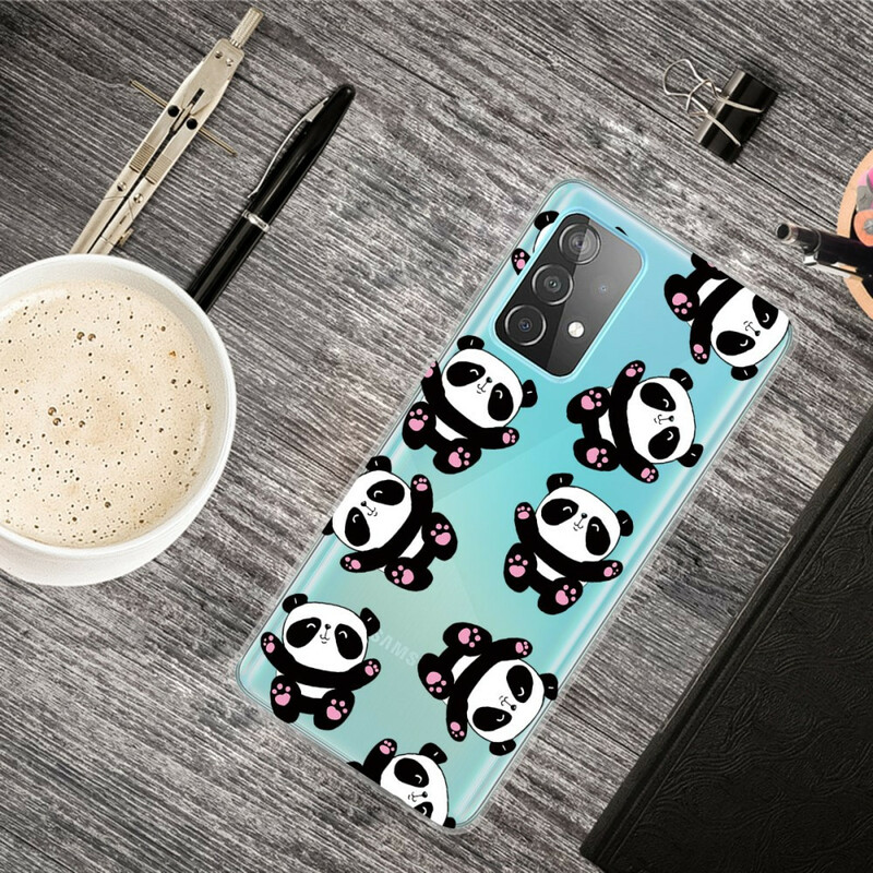 Samsung Galaxy A32 5G Top Pandas Fun Cover