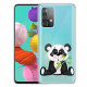 Samsung Galaxy A32 5G Transparent Trauriger Panda Cover