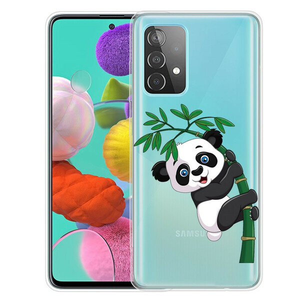 Samsung Galaxy 32 5G Panda Cover Auf Bambus