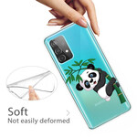 Samsung Galaxy 32 5G Panda Cover Auf Bambus