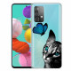 Samsung Galaxy A32 5G Cover Katze und Schmetterling