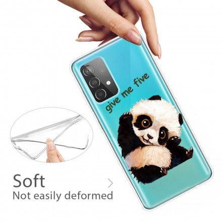 Samsung Galaxy A52 5G Transparent Panda Give Me Five Hülle