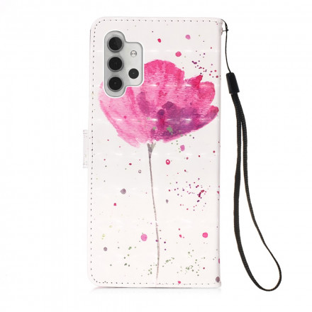 Samsung Galaxy A32 5G Mohnblume Aquarell Tasche