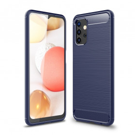 Samsung Galaxy A32 5G Kohlefaser Cover Gebürstet