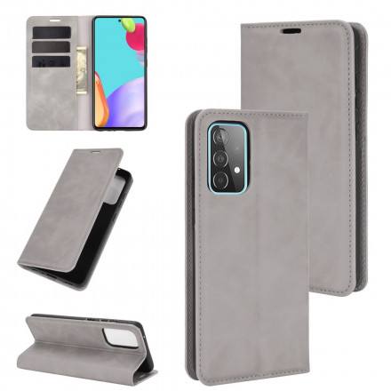 Flip Cover Samsung Galaxy A52 5G Softleder-Effekt