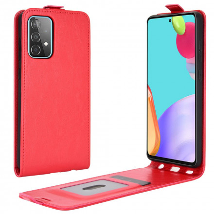 Samsung Galaxy A52 5G Senkrechte Klappe Lederoptik Hülle