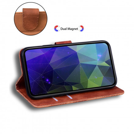 Hülle Samsung Galaxy A32 5G Lederoptik Monochrom