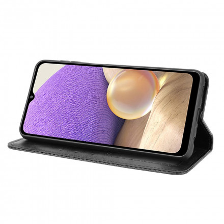 Flip Cover Samsung Galaxy A32 5G Vintage Styled Leather Effect