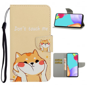 Samsung Galaxy A52 5G Katze Don't Touch Me Tasche mit Riemen