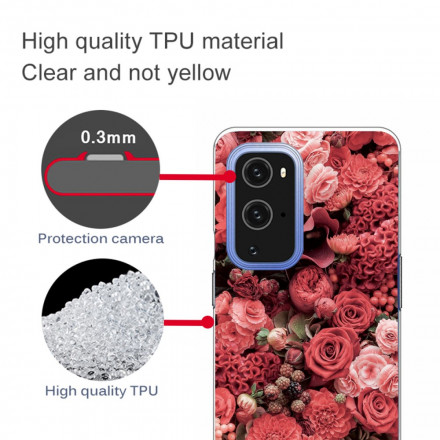OnePlus 9 Pro Cover Intensive Flowers