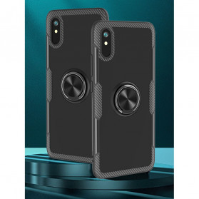 Xiaomi Redmi 9A Carbonfaserschale Metallring