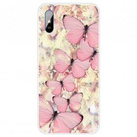 Xiaomi Redmi 9A Cover Königliche Schmetterlinge