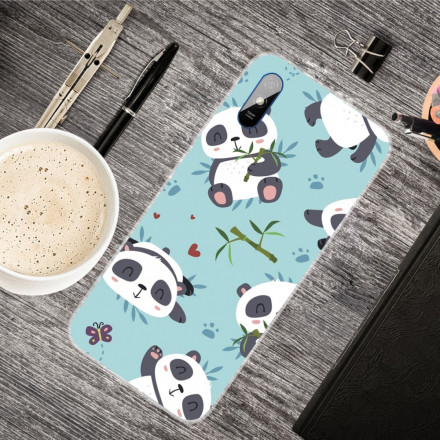 Cover Xiaomi Redmi 9A Pandas Tas