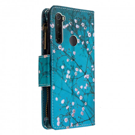 Xiaomi Redmi Note 8T Tasche mit Reißverschluss Baum Xiaomi Redmi Note 8T Tasche mit Reißverschluss Baum