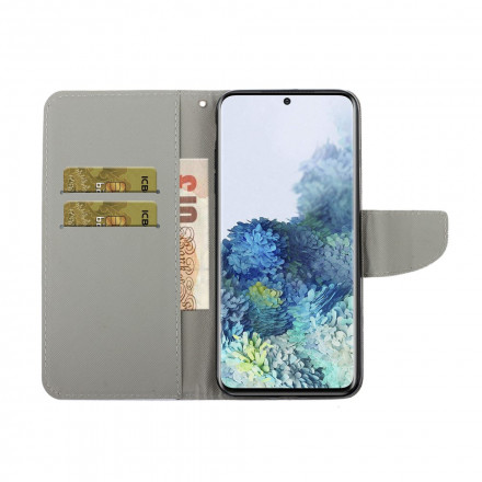 Samsung Galaxy S21 Ultra 5G Hülle Schmetterlinge und Riemen