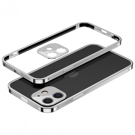 Transparentes iPhone 12 Mini Cover mit Aluminiumlegierungsrand