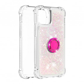 iPhone 12 / 12 Pro Glitter Cover mit Ringhalter